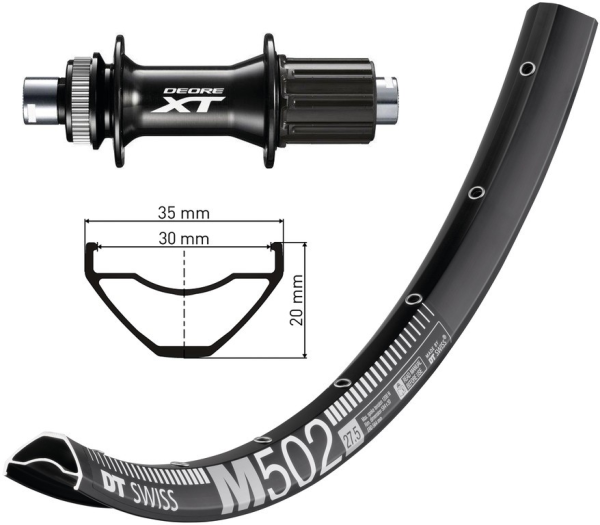 DT Swiss H-Rad 29" Deore XT.szTA 12 148mm