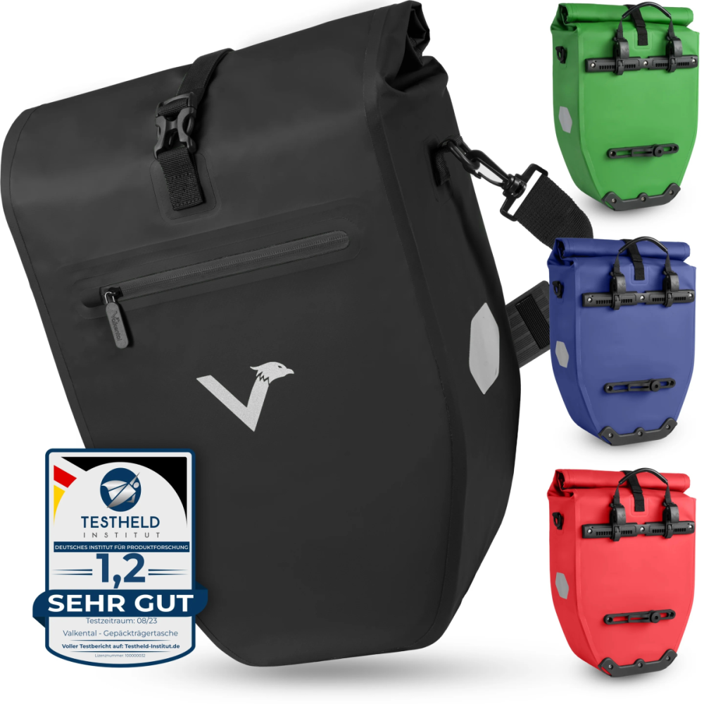 Valkental ValkBasic - große & wasserdichte Gepäckträgertasche