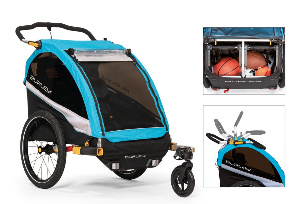 Burley Fahrrad-Kinder-Anhänger Burley D`Lite X "Aqua"