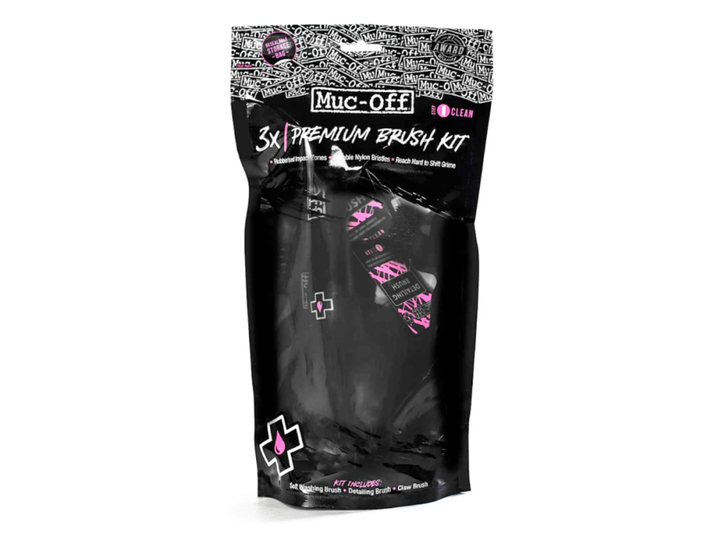 Muc Off 3x Brush Set, black
