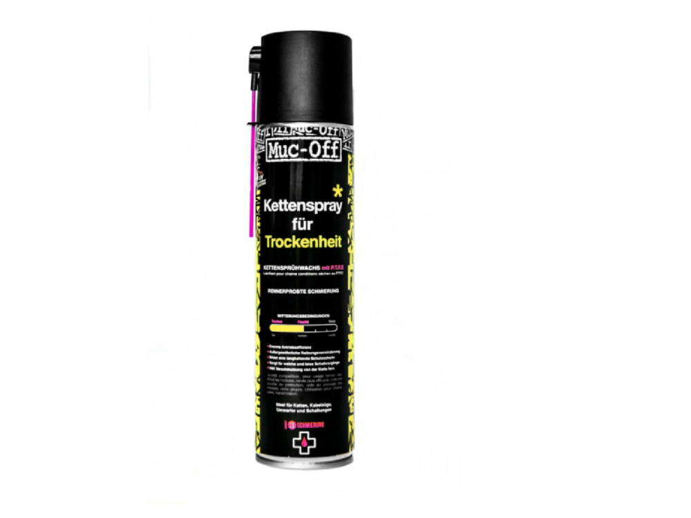 Muc Off Muc Off Dry Wax Chain Lube 400ml (German Version), pink, 400