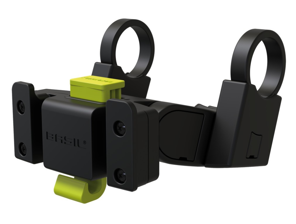 Basil Halter Basil f. Vorderradkorb Klickfix Lenkerbefestigung Ø 22-31,8mm, schwarz