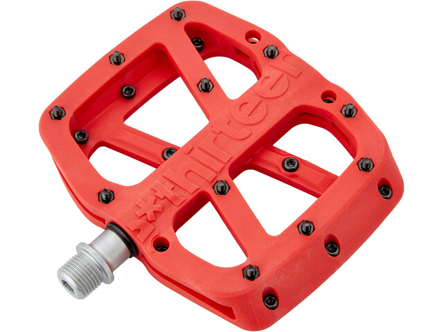 e*Thirteen e*thirteen Base Flat Pedal, 22 Pins, red